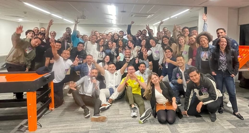 People collaborating during a workshop.